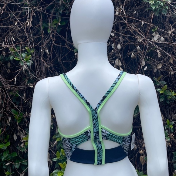 NWT Free People Run Remix Navy Blue Bralette Size Medium - Picture 4 of 8